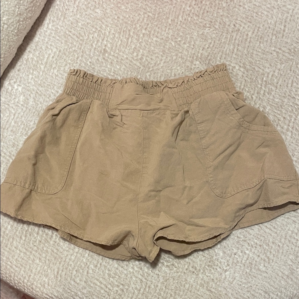 Petal & Pup High Waist Tan Shorts